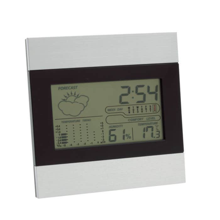 Weather station with alarm and aluminum cover Shiny Day