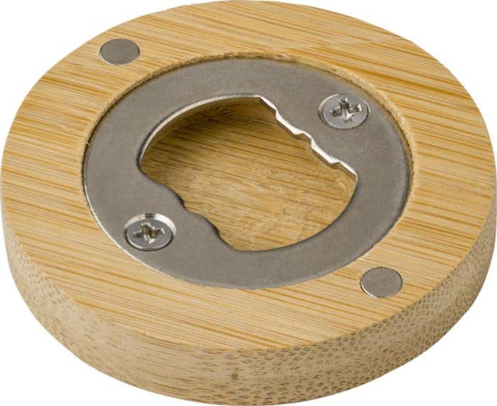 Flesopener Ace | Bamboe | Magnetisch | Ø 6 cm
