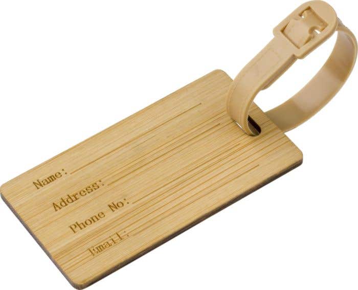 Bagagelabel Bamboe Shawn
