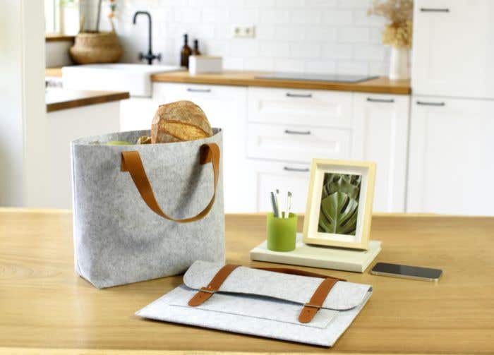 Boodschappentas Hunter | Gerecycled vilt