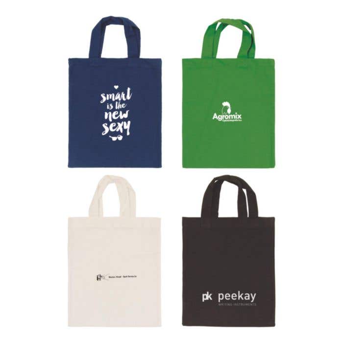 Cotton bag small coloured 135 gr/m2