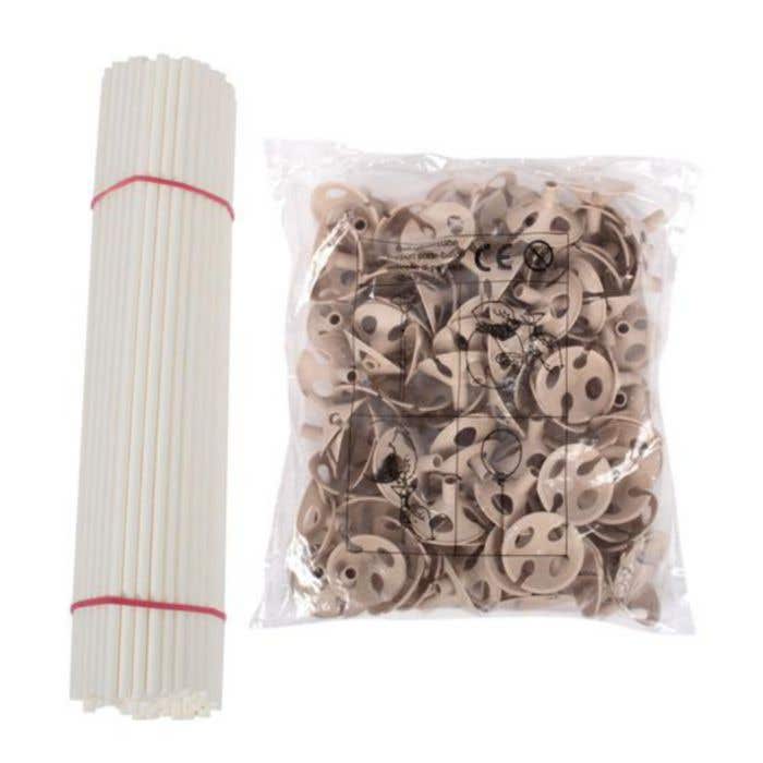 Biologisch afbreekbaar ballonstok met houder