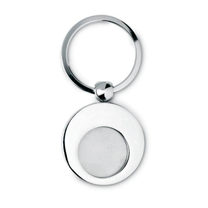 Metal key ring with token EURING