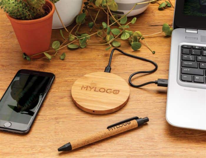 Bamboe Oplaadstation Rond [5 W]