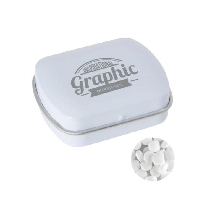 Scharnierblikje met extra strong mints