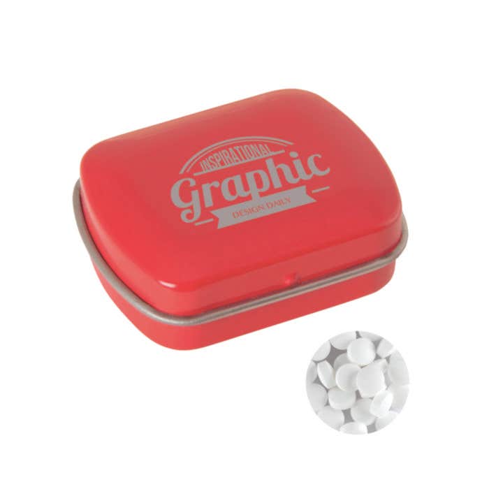 Scharnierblikje met extra strong mints