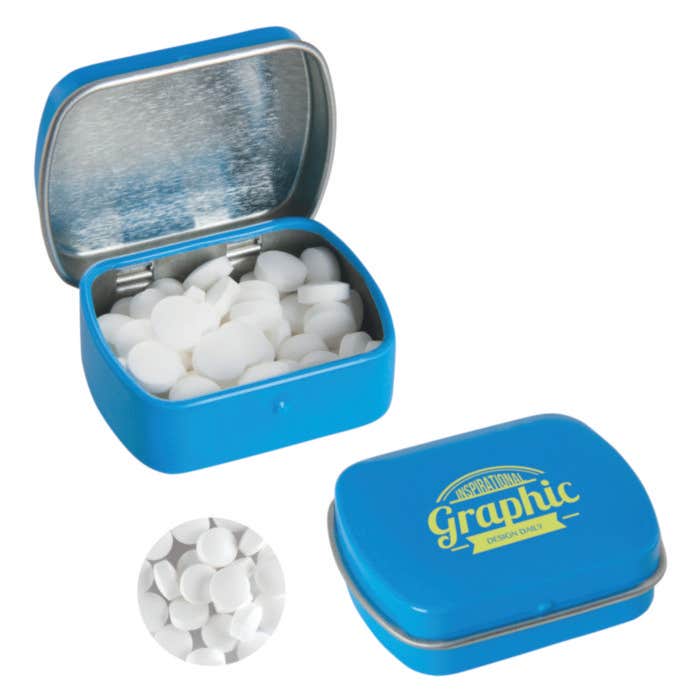 Scharnierblikje met extra strong mints