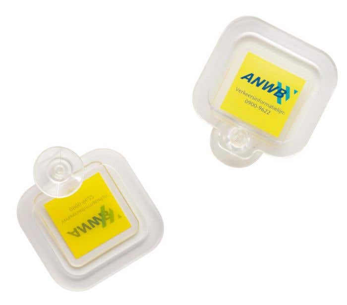 Parkeerkaart houder met zuignap