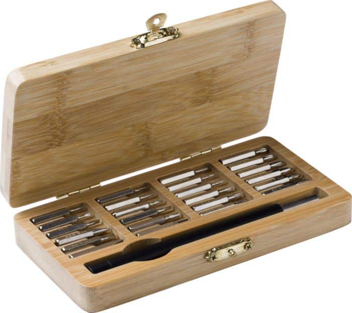 Schroevendraaierset Willow | Bamboe | 25-delig