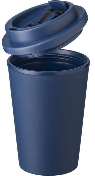 Reisbeker Gabriela | 350 ml | Dubbelwandig | Klikdeksel | Monochroom