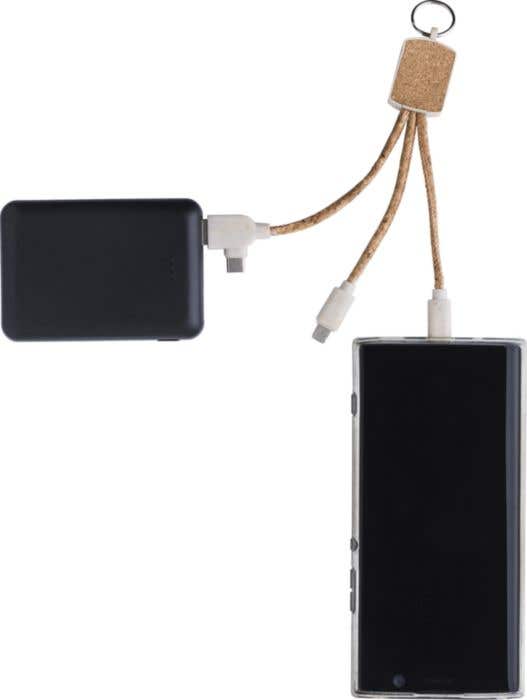 RVS Sleutelhanger Oplaadkabel Landry