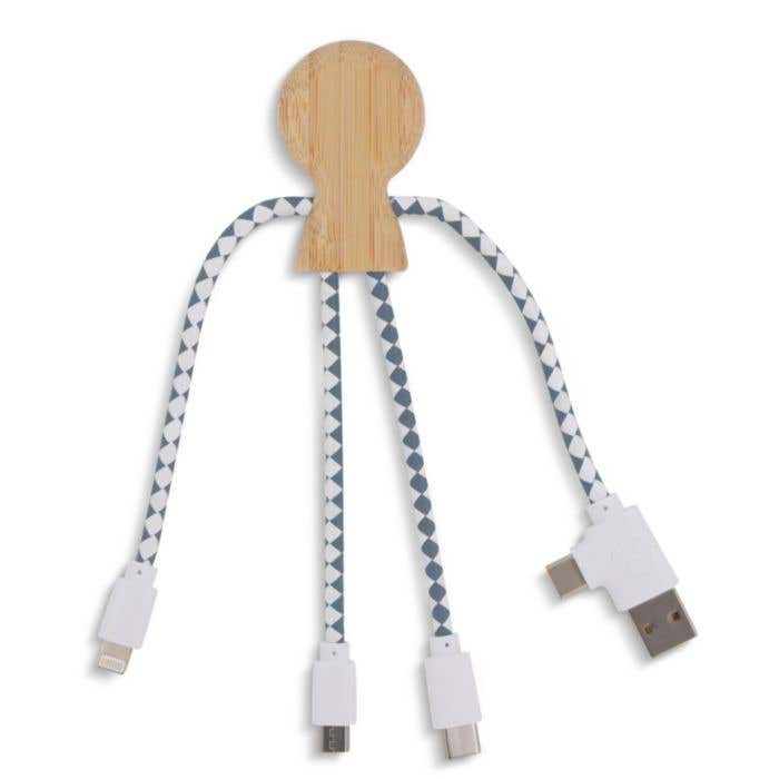 Xoopar Mr. Bio Bamboe Oplaadkabel