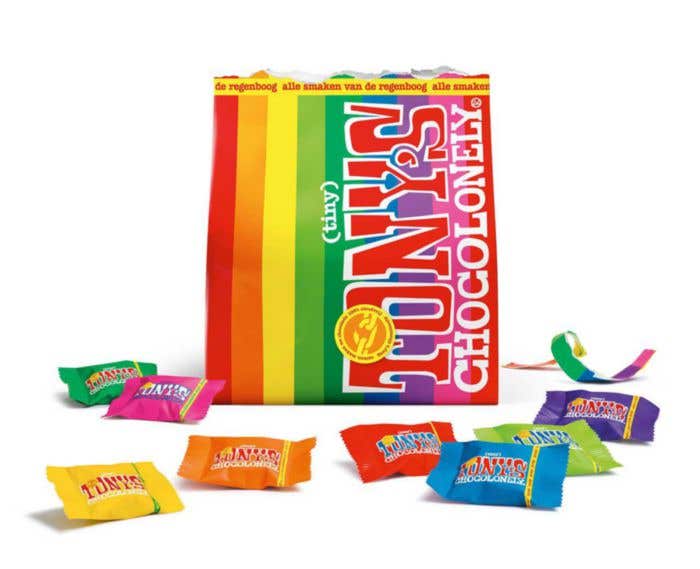 Tony's Chocolonely Tiny Pouch Regenboog Mix [135 gram]