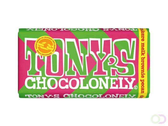 Tony's Chocolonely Donkere Melk Brownie Pecan [180 gram]