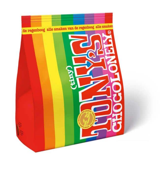 Tony's Chocolonely Tiny Pouch Regenboog Mix [135 gram]