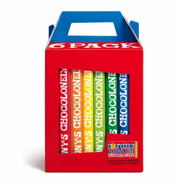Tony's Chocolonely Rainbowpack Classic 6 repen [180 gram]