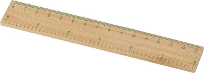 Bamboe liniaal [15 cm]