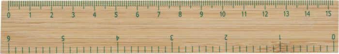 Bamboe liniaal [15 cm]