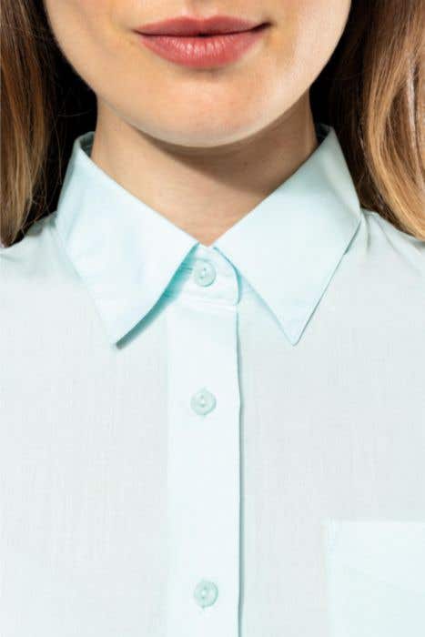 K548 Ladies' Ss Easy Care Polycotton Poplin Shirt