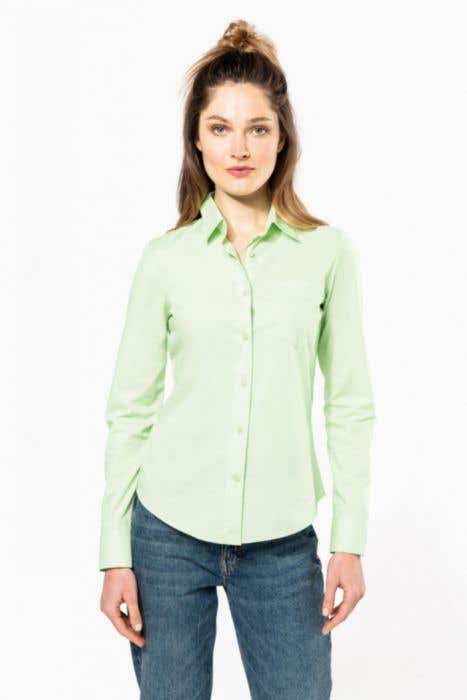 K549 Ladies' LS Easy Care Polycotton Poplin Shirt