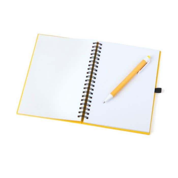 Gerecycled Wire-o Notitieboek Koguel Met Pen [15 x 18 cm]