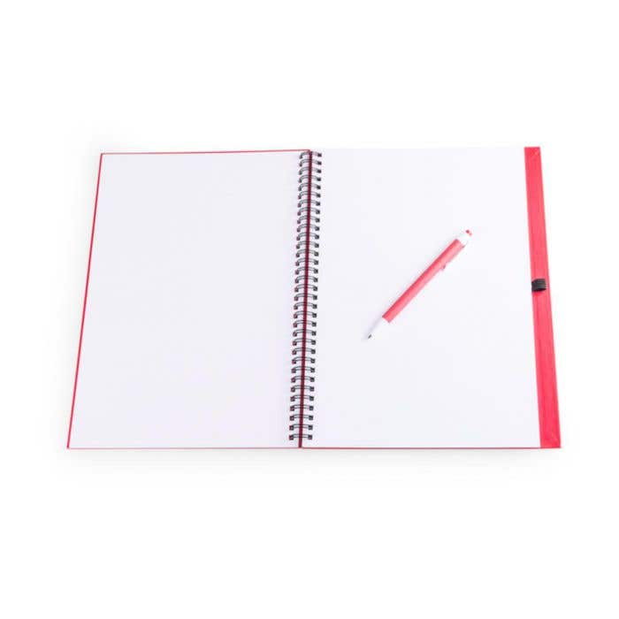 Gerecycled Wire-o Notitieboek Tecnar Met Pen [23 x 29 cm]