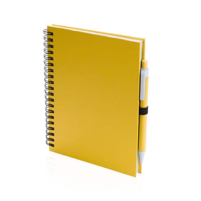 Gerecycled Wire-o Notitieboek Koguel Met Pen [15 x 18 cm]