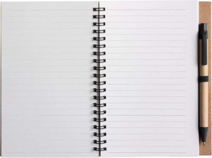 Notitieboek Recycle | Gerecycled | 60 pagina's | Gelinieerd | Met pen