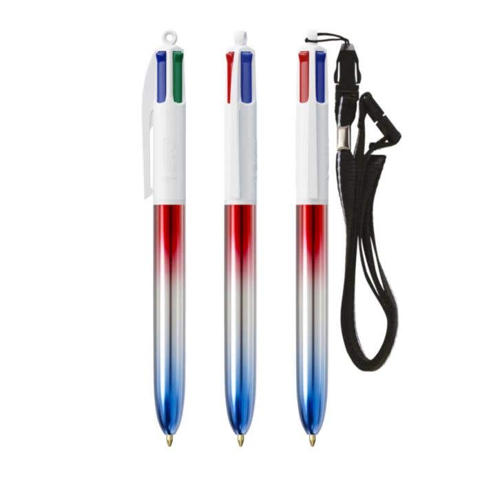 BIC® Pen Met Keycord 4 Colours® Flags Collection