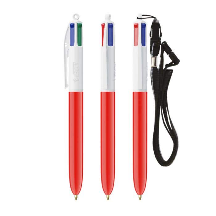 BIC® Balpen Met Lanyard 4 Colours® Color Digital [4-in-1]