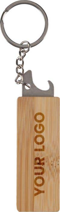 Bamboe Sleutelhanger Flesopener Klaus