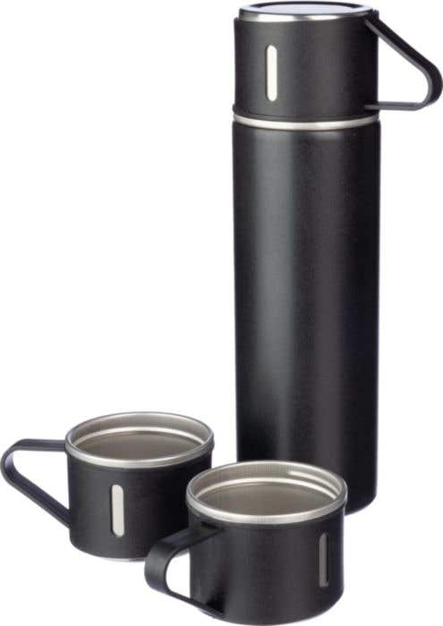 Thermosfles Herbert | 420 ml | RVS | Dubbelwandig | 2 drinkbekers 150 ml
