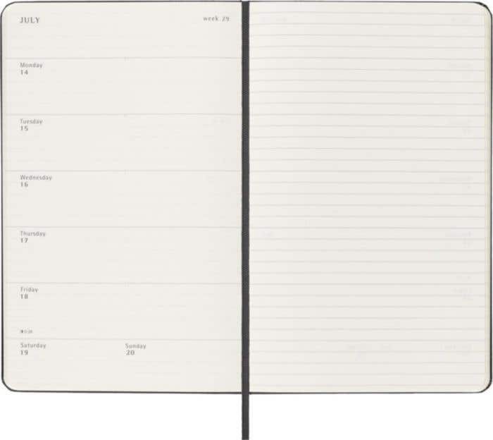 Moleskin Agenda L Hardcover Wekelijks