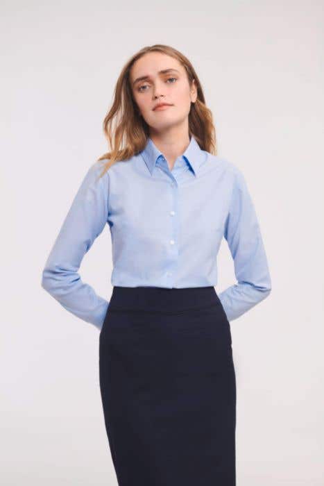 Russel overhemd Oxford Easy Care Dames
