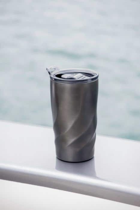 BrandCharger Gerecyclede RVS To Go Beker Vortex Calix [400 ml]