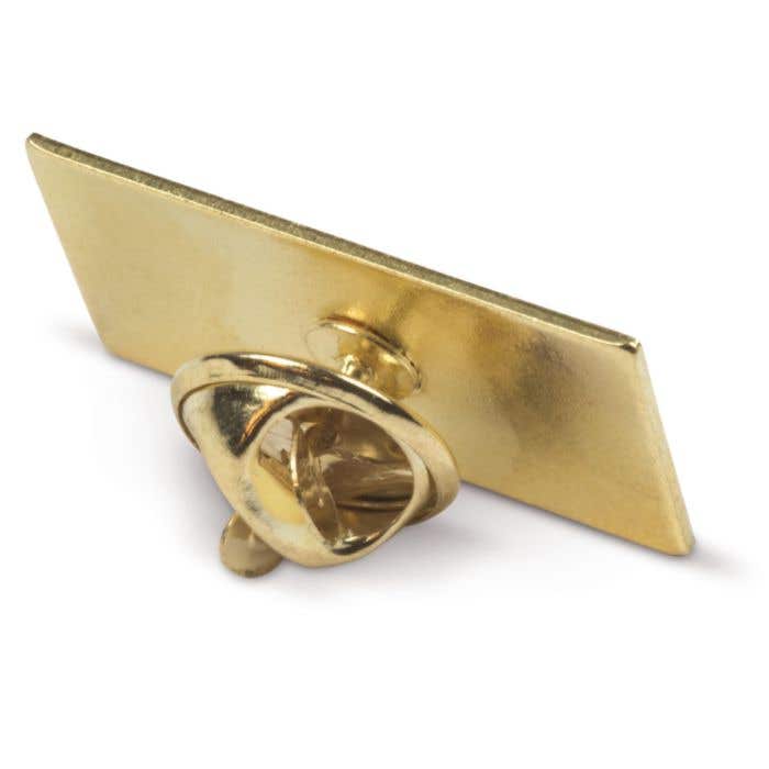 Metalen Button Dominique [26 x 14 mm]