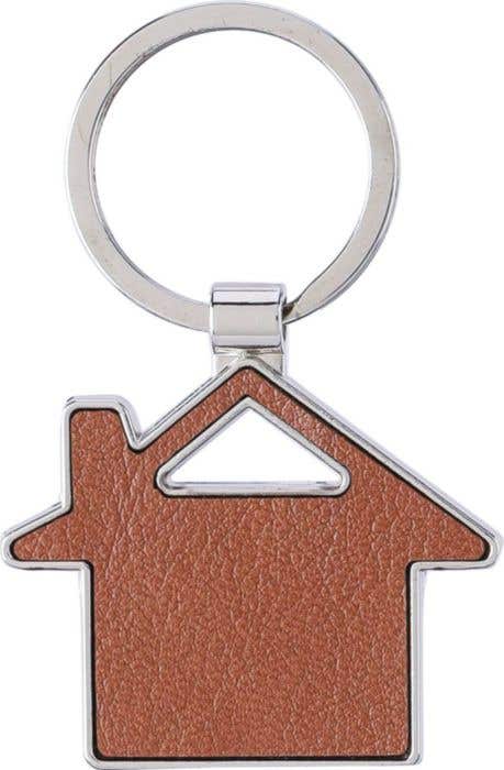 Sleutelhanger Jim | Gerecycled leer | Huisvorm