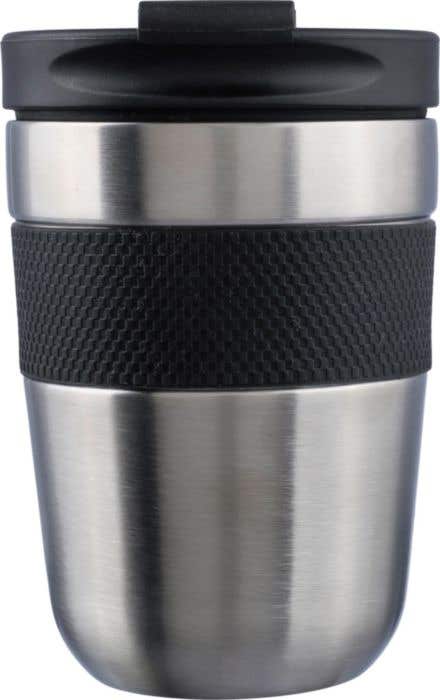Reisbeker Keith | 300 ml | RVS | Dubbelwandig | Siliconen grip