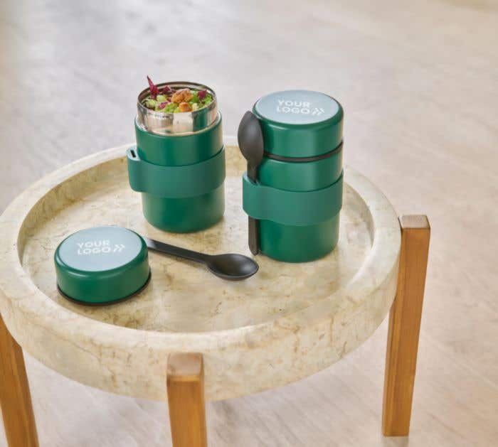 Lunchpot Niko | 460 ml | RVS | Dubbelwandig | Met lepel