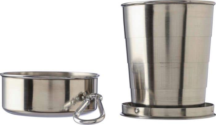 Drinkbeker Annette | 220 ml | RVS | Opvouwbaar | Karabijnhaak