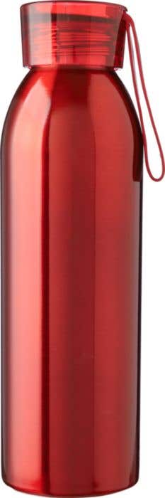 Drinkfles Cindy | 650 ml | Gerecycled RVS | Enkelwandig | Draagband