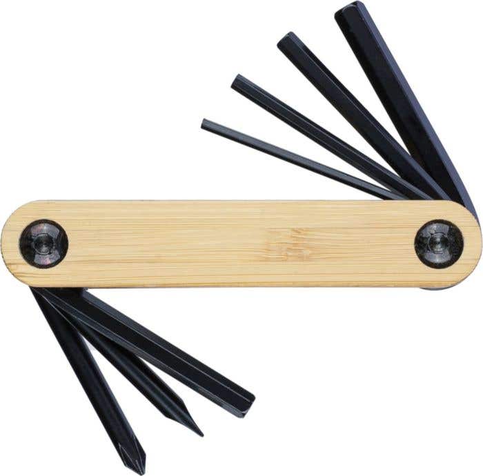 Multitool Edna | Bamboe | 7-delig | Fietsreparatie