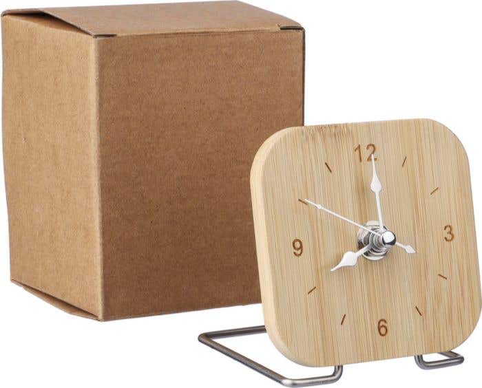 Bureauklok Jenny | Bamboe | Incl. batterij