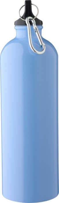 Drinkfles Emeric | 750 ml | Gerecycled RVS | Enkelwandig | Karabijnhaak
