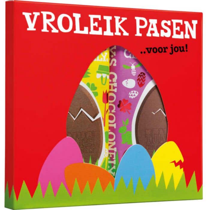 Tony's Chocolonely chocolate Giftbox Easter duo incl. 2 bars