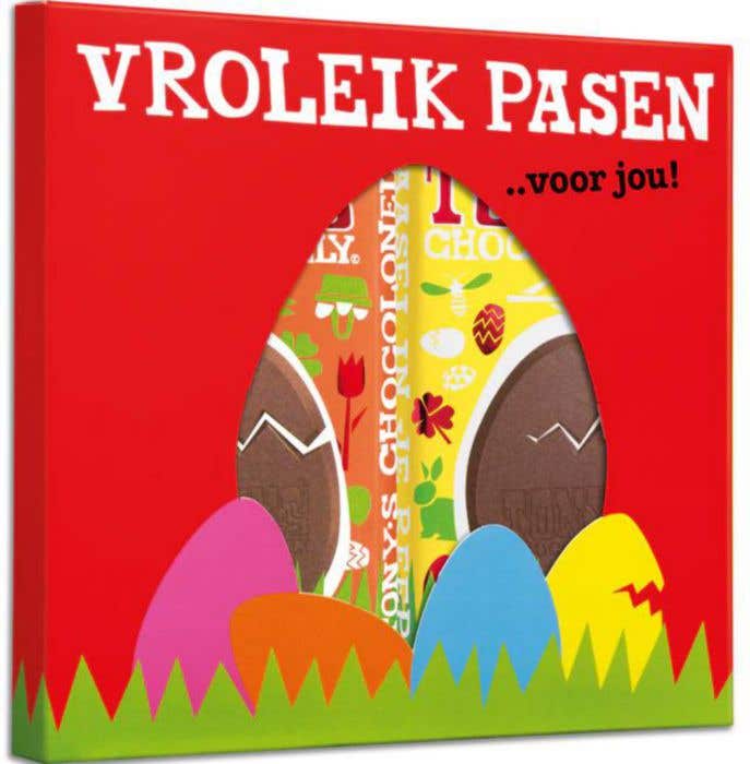 Tony's Chocolonely Giftbox Vroleik Pasen [2 repen]