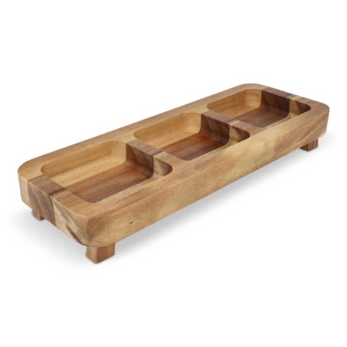 Aperitiefset houten snacktafel 35cm