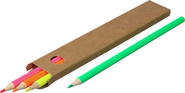 Potlodenset Markeer Kaden [4 kleuren]