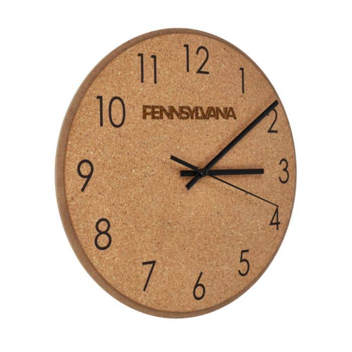 Wandklok van kurk