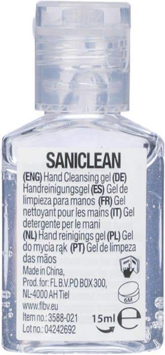 Handgel Saniclean | 15 ml | Desinfectie | Zonder ethanol